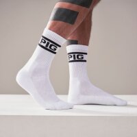 Mister B - Crew Socks Pig - 2-Pack - weiß