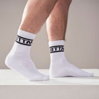 Mister B - Crew Socks Bottom - 2-Pack - weiß