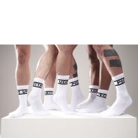 Mister B - Crew Socks Bottom - 2-Pack - weiß