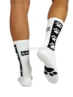 AASSSOXX - Socken I Socks Puppy Paw I weiß-schwarz