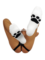 AASSSOXX - Socken I Socks Puppy Paw I weiß-schwarz