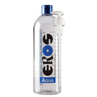 EROS - Aqua Flasche incl. Pumpspender - 1000 ml