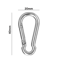KINKSGEAR - Karabiner 4cm (silber)