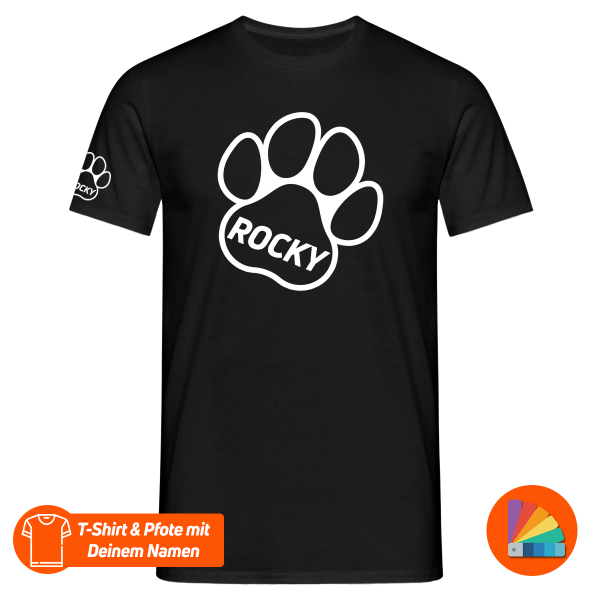 KINKSGEAR - T-Shirt - Custom - Puppy-Pfote & Name - Print #101