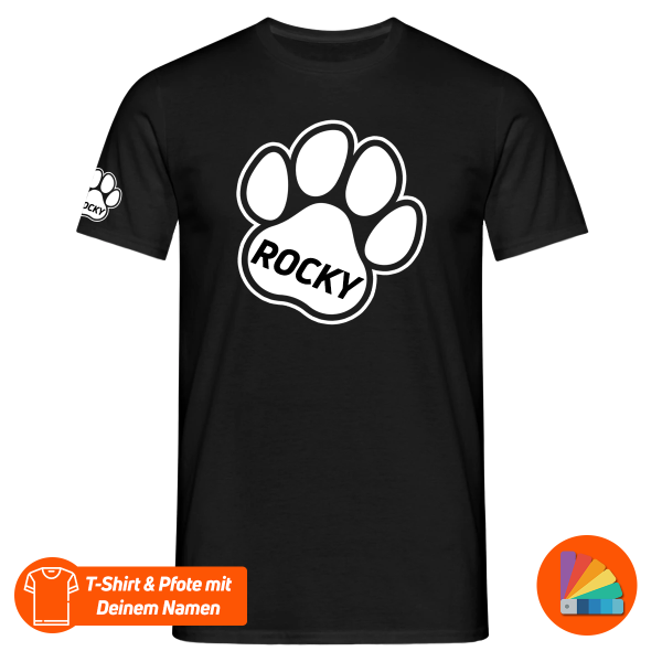 KINKSGEAR - T-Shirt - Custom - Puppy-Pfote & Name - Print #103